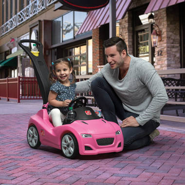 Step2 whisper ride ii kids best sale pink ride on push car